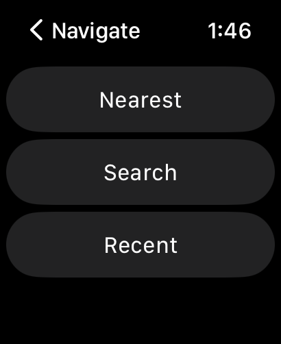 Fly Baby navigate screen